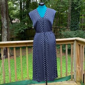 Navy “Theory” silk dress, size S
